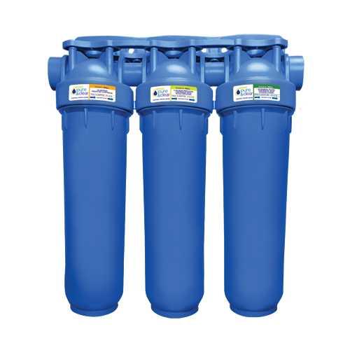 2.5” x 10” Three Stage System for Well Water (POU & POE)